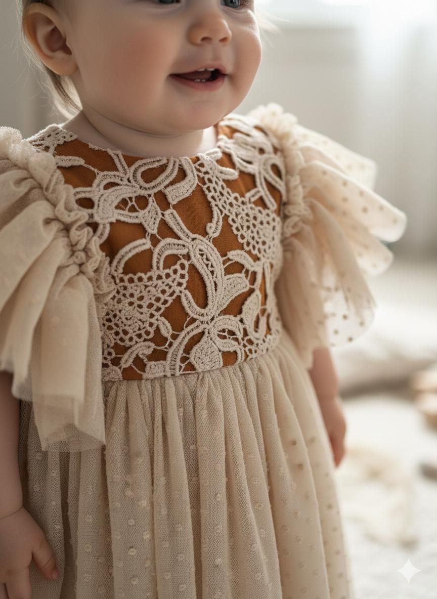 Vestido Fiesta Marrón