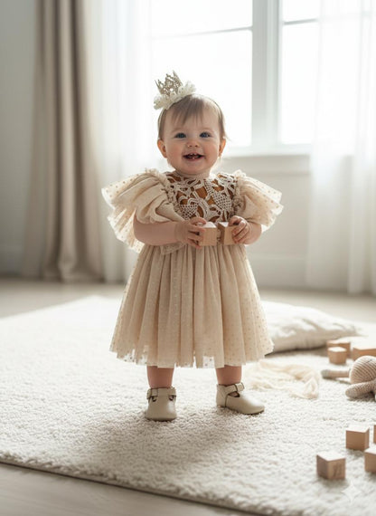 Vestido Fiesta Marrón