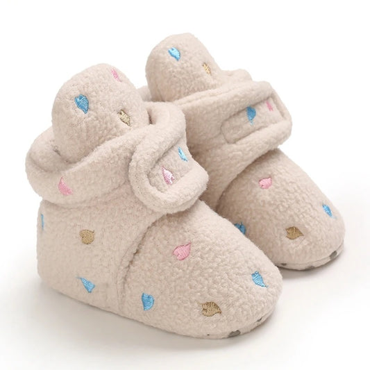 Babuchas crema corazones