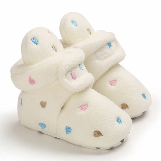 Babuchas blanco corazones